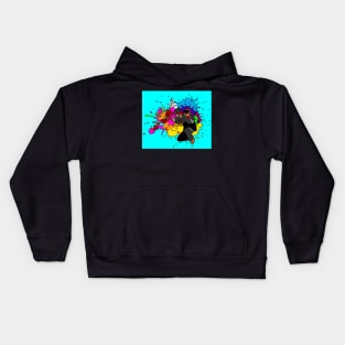 Colorful Paintball Motif Kids Hoodie